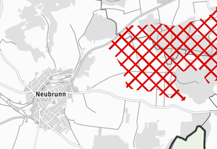 Karten-Ausschnitt Neubrunn im BayernAtlas